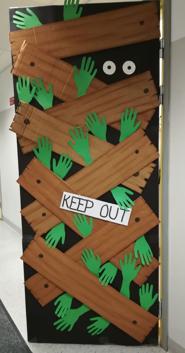 25 Unique Halloween Door Ideas That Will Stop Guests in Their Tracks