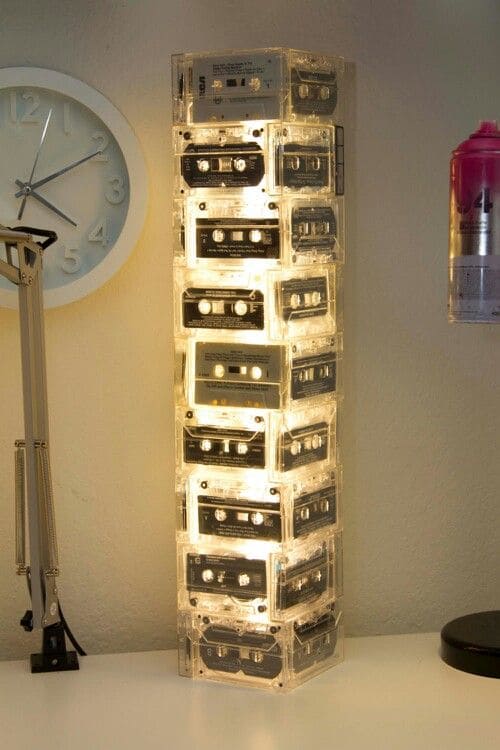 Cassette Tape Tower Lamp