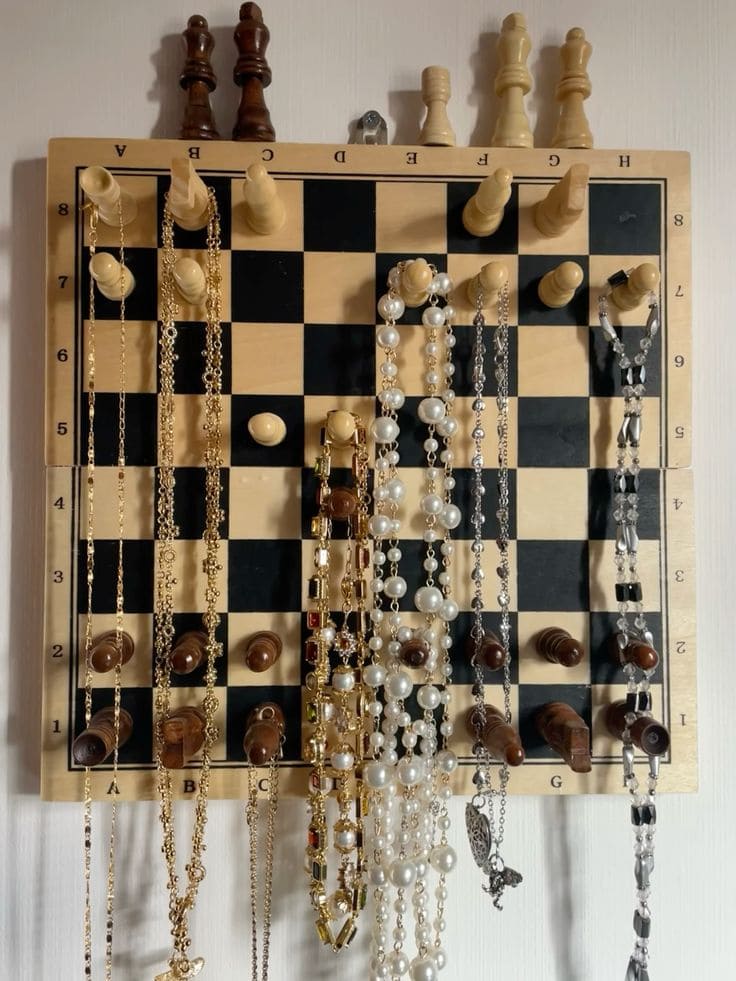 Chessboard Jewelry Display