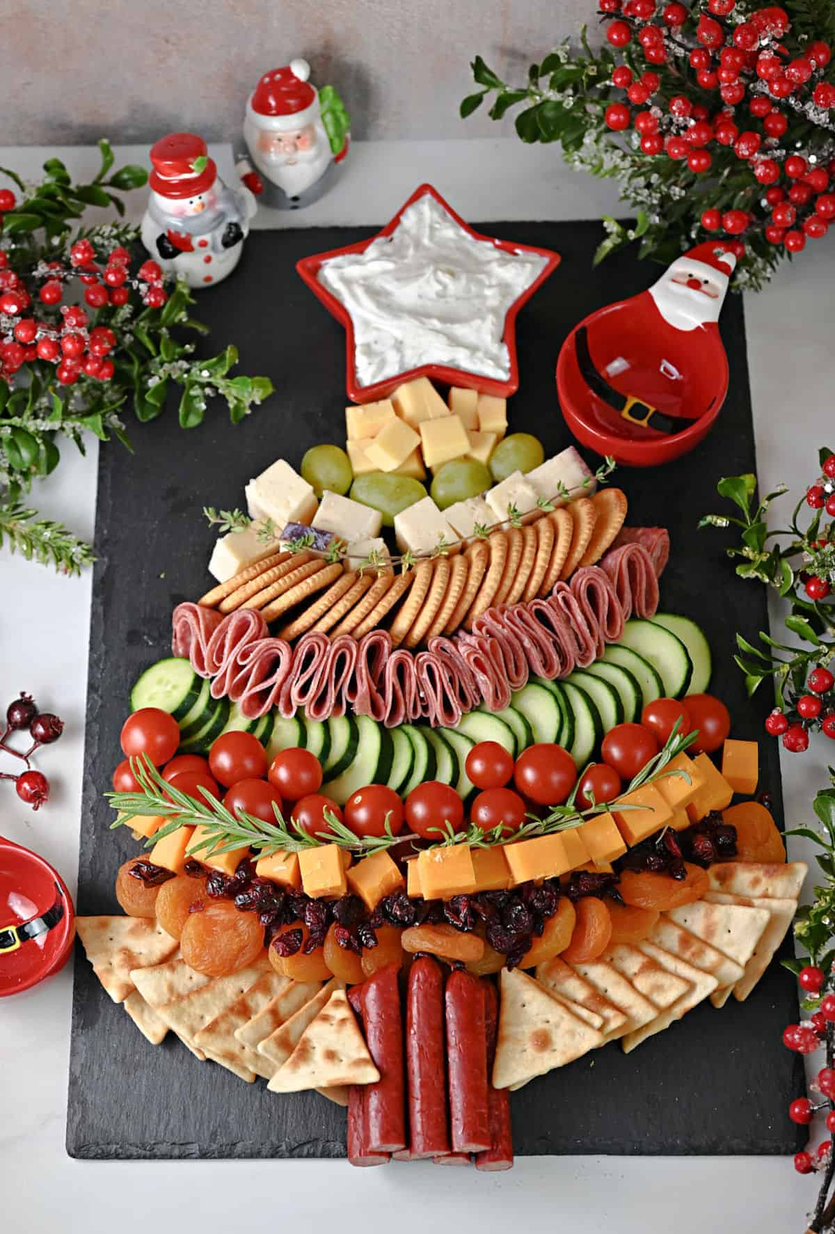 Christmas Tree Charcuterie Board Delight
