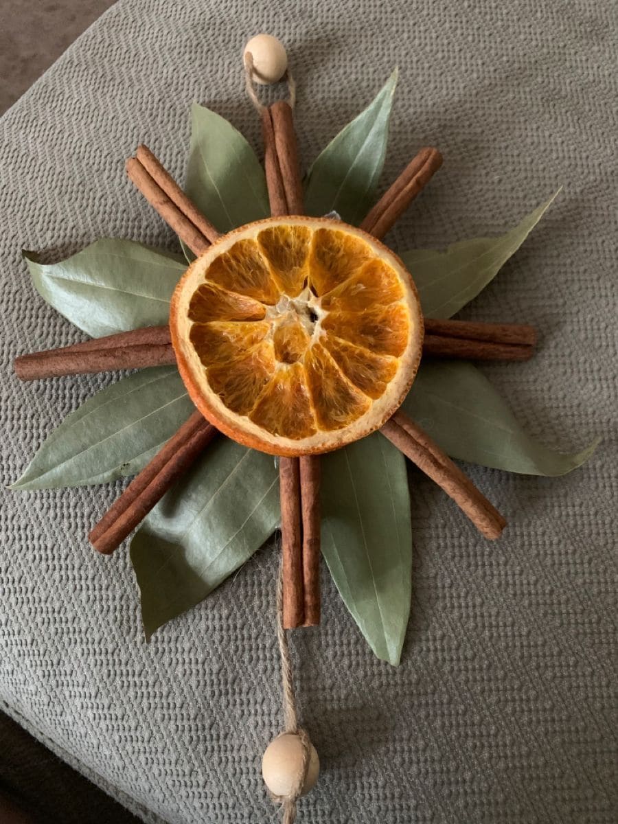 Cinnamon and Dried Orange Ornament