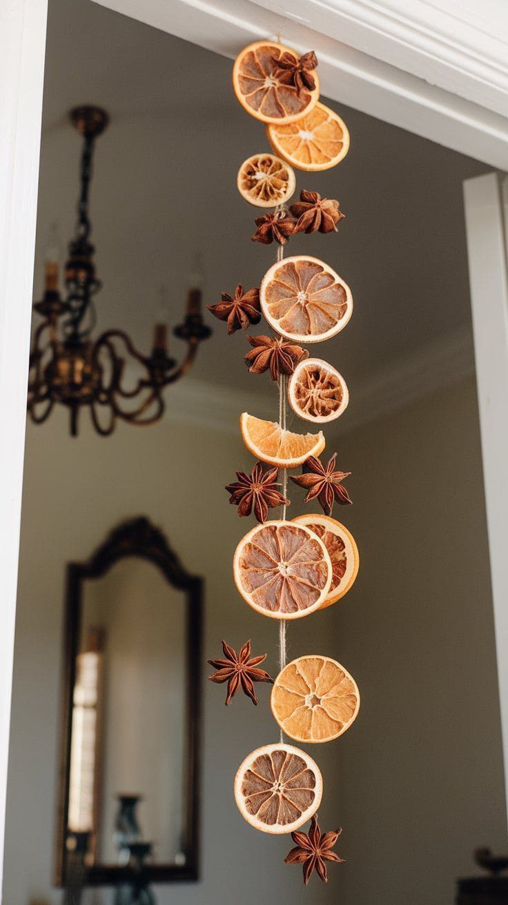 Citrus and Star Anise Hanging Garland