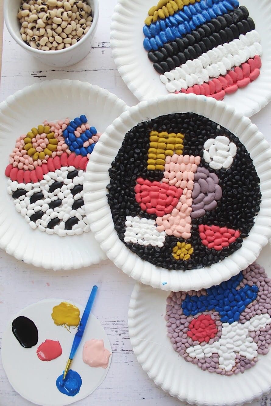 Easy DIY Mosaic Art Using Paper Plates