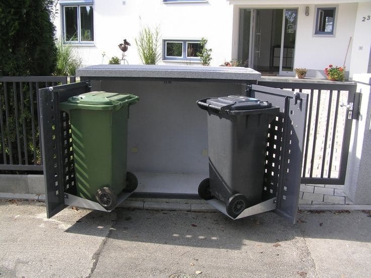 Compact Metal Bin Enclosure