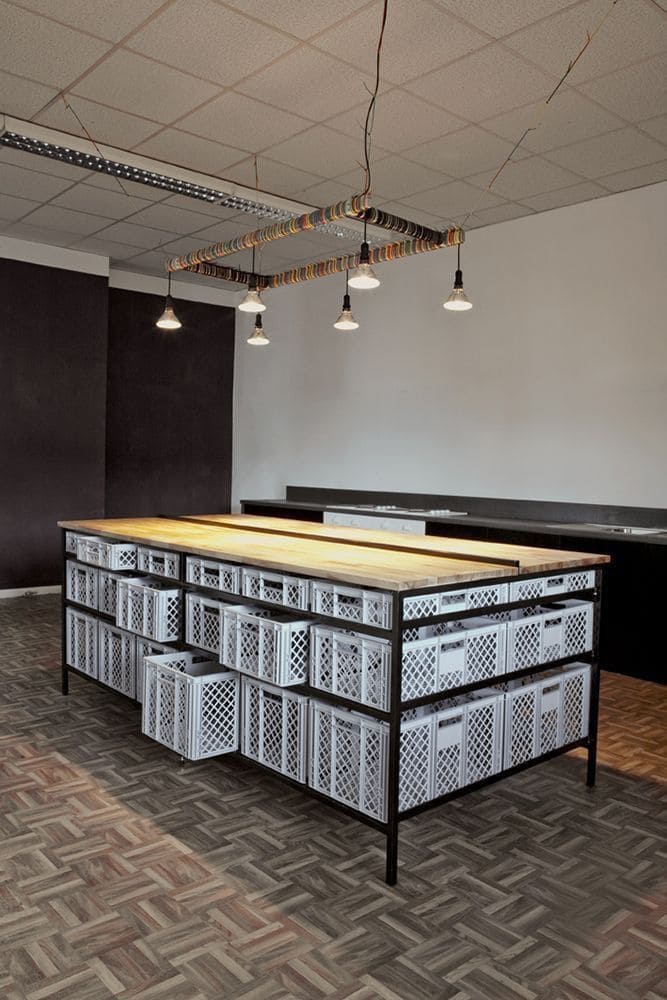 Crate Storage Dresser Island
