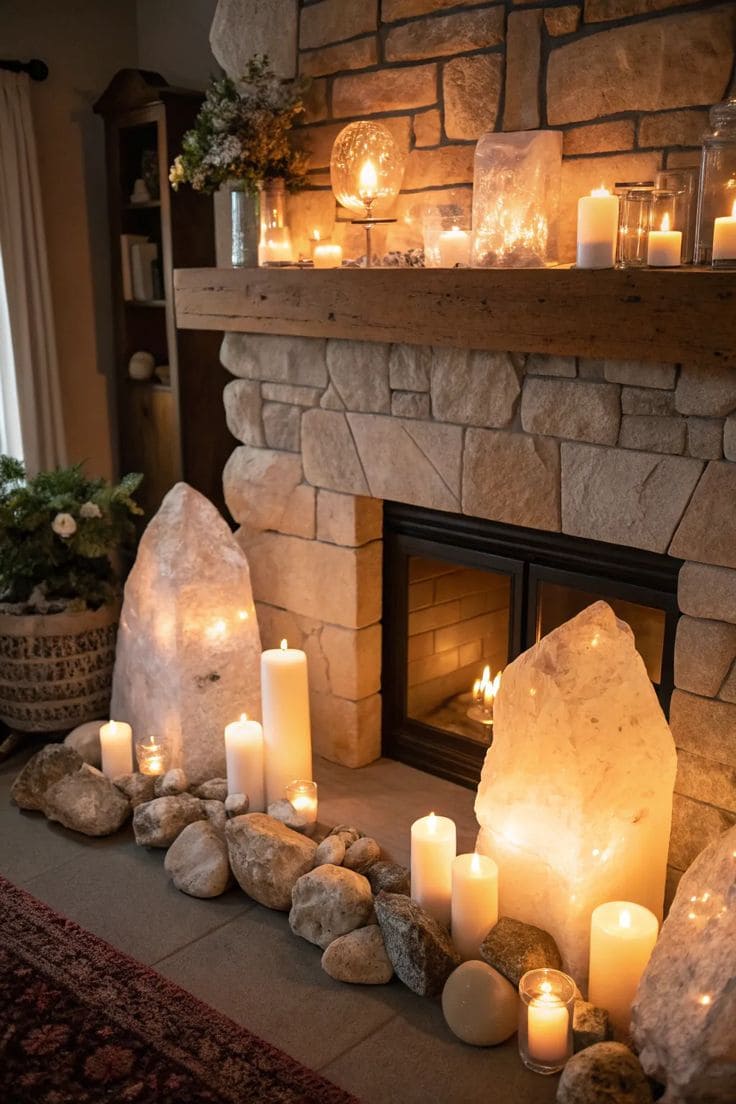 Crystal Hearth Glow Setting