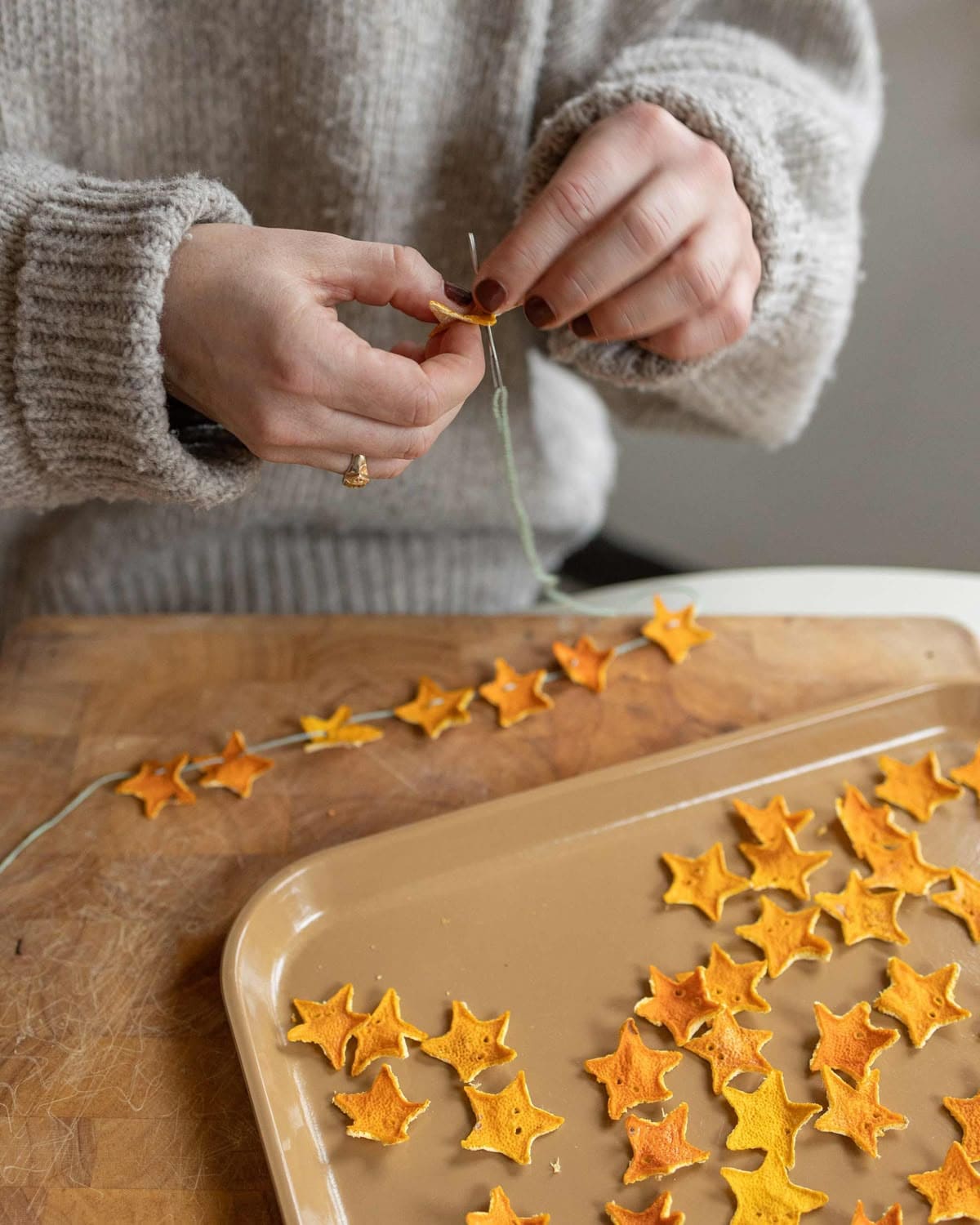 Dried Orange Star Garland