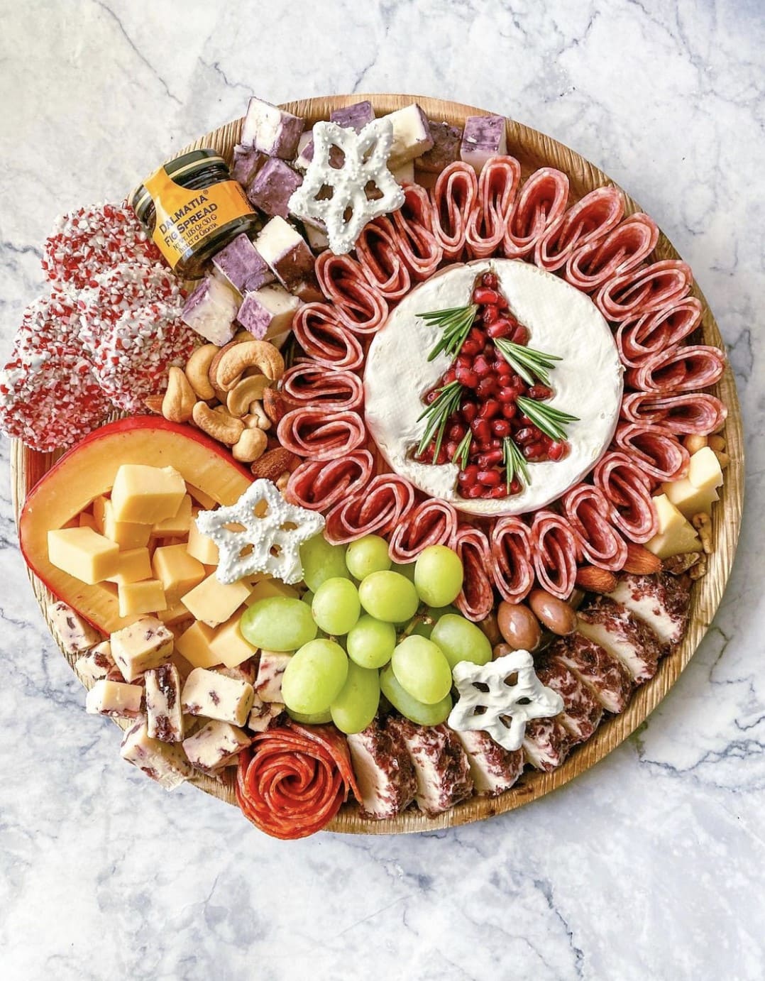 Festive Holiday Tree Charcuterie Board