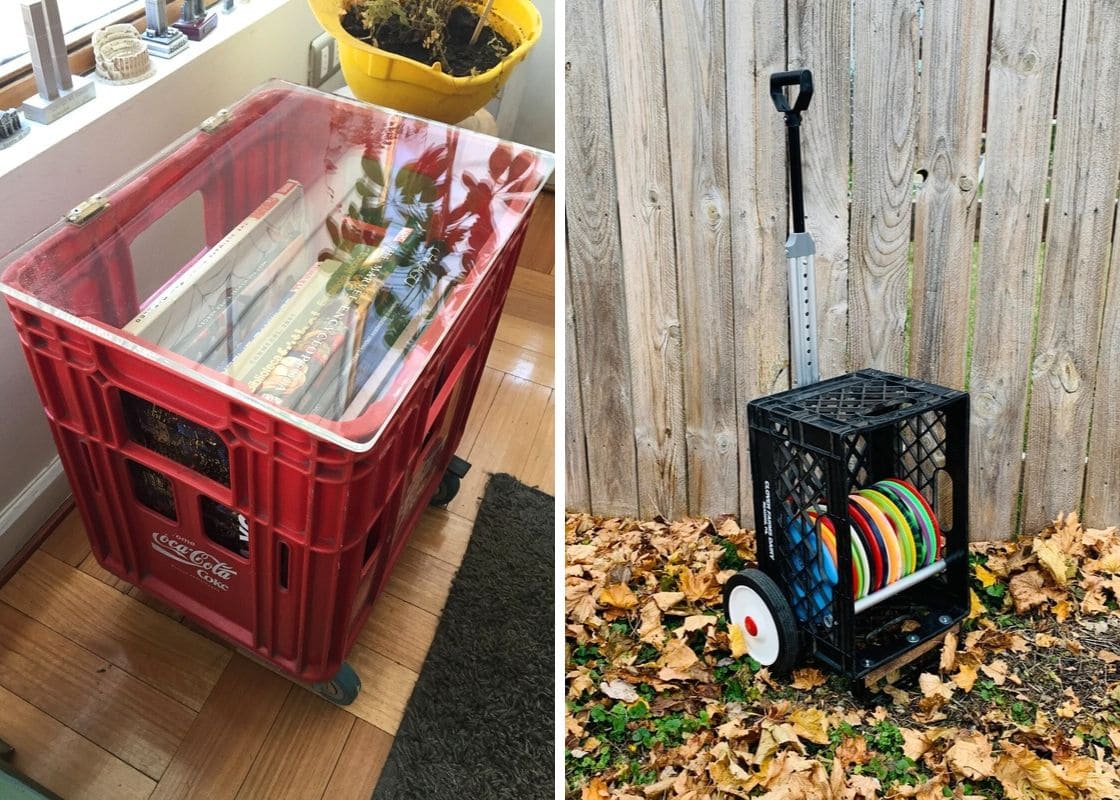 20 Brilliant Ways to Repurpose Old Milk Crates