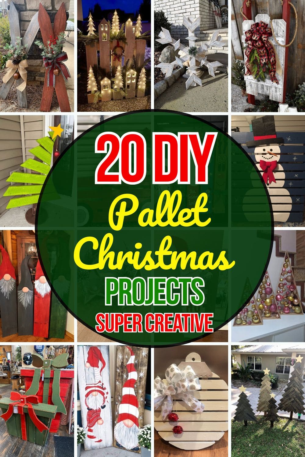 20 DIY Pallet Christmas Projects Full of Rustic Holiday Charm