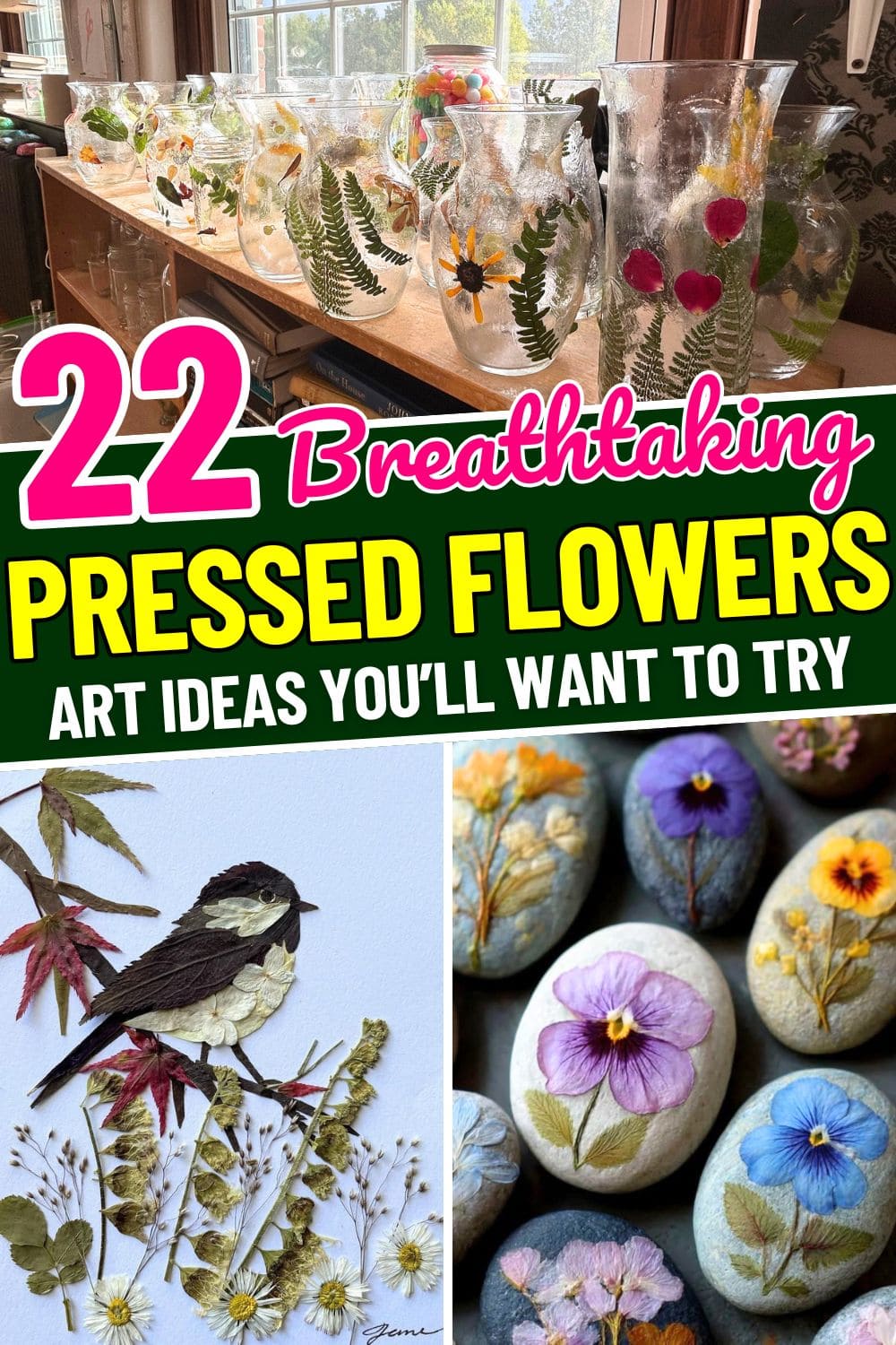20 Beautiful Pressed Flower and Leaf Art Ideas to Try