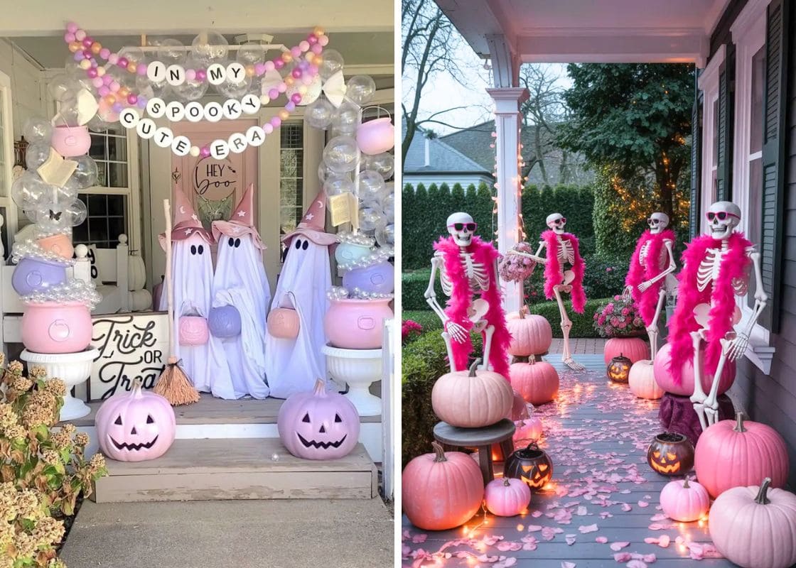 20 Pink Outdoor Halloween Decor Ideas That Mix Spooky With Sweet 20 Pink Outdoor Halloween Decor Ideas That Mix Spooky With Sweet