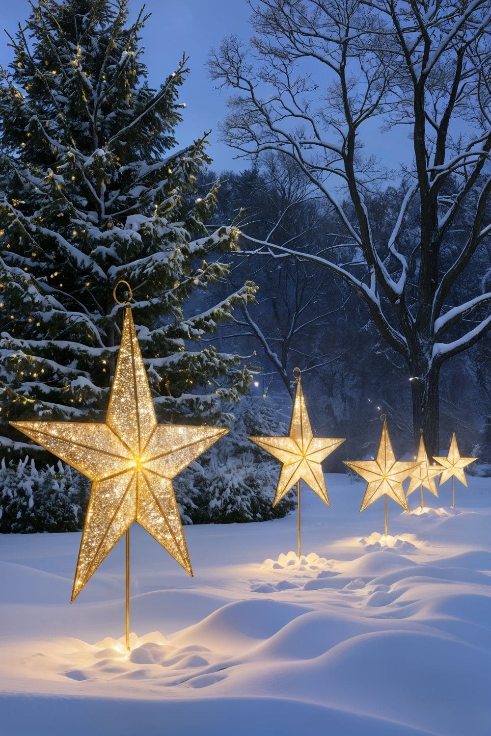 Glowing Star Pathway Lights