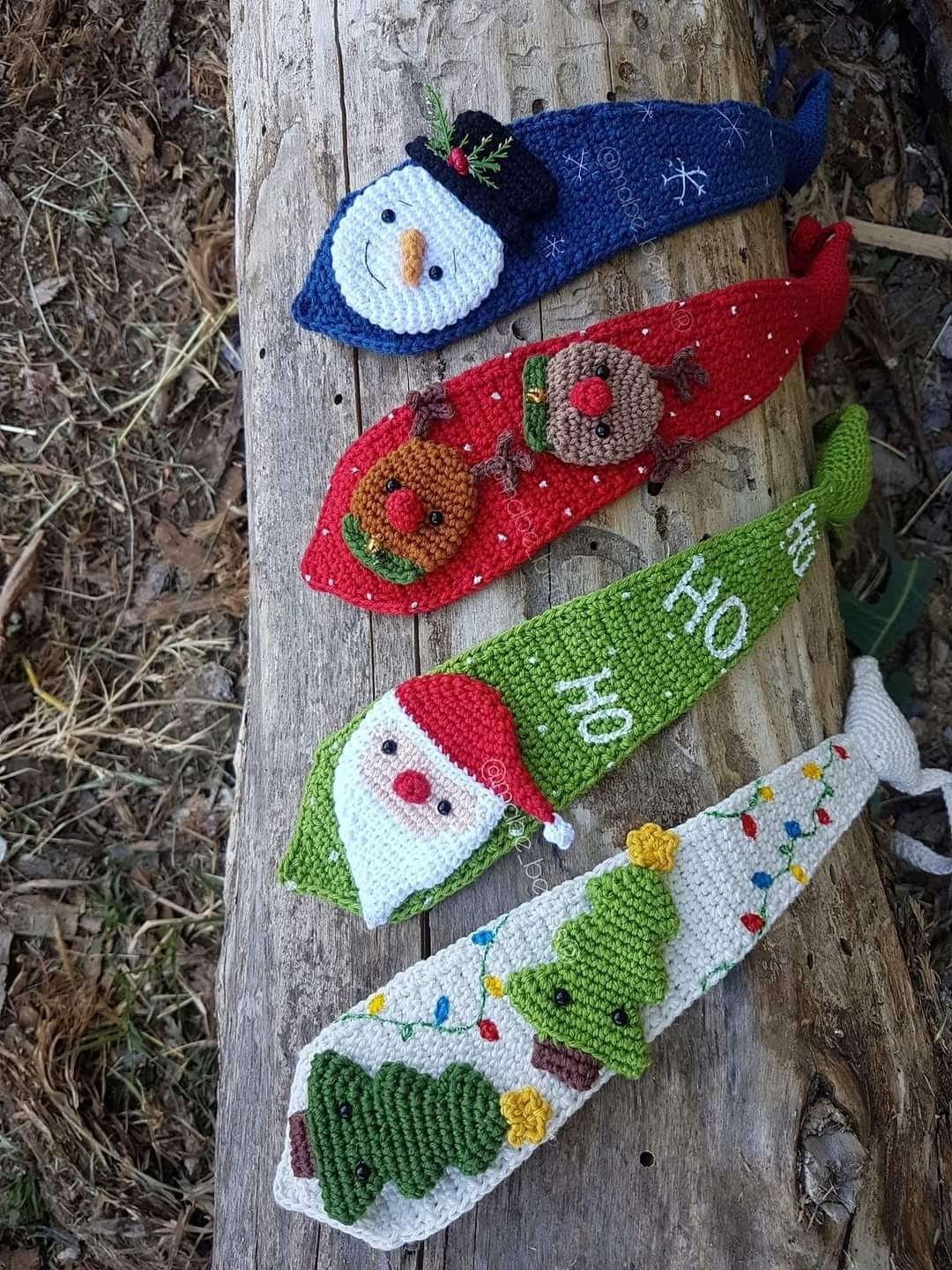 Fun Crochet Christmas Ties to Spread Holiday Cheer