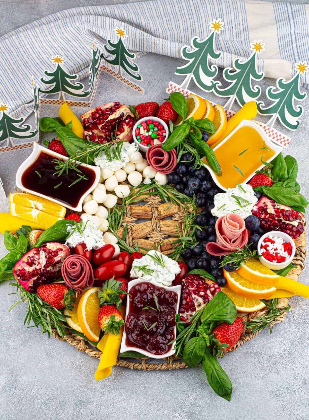 Holiday Wreath Charcuterie Board