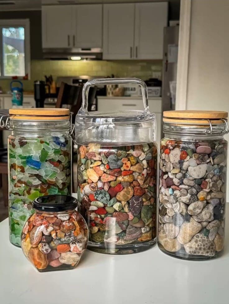 Jar Display for Natures Treasures