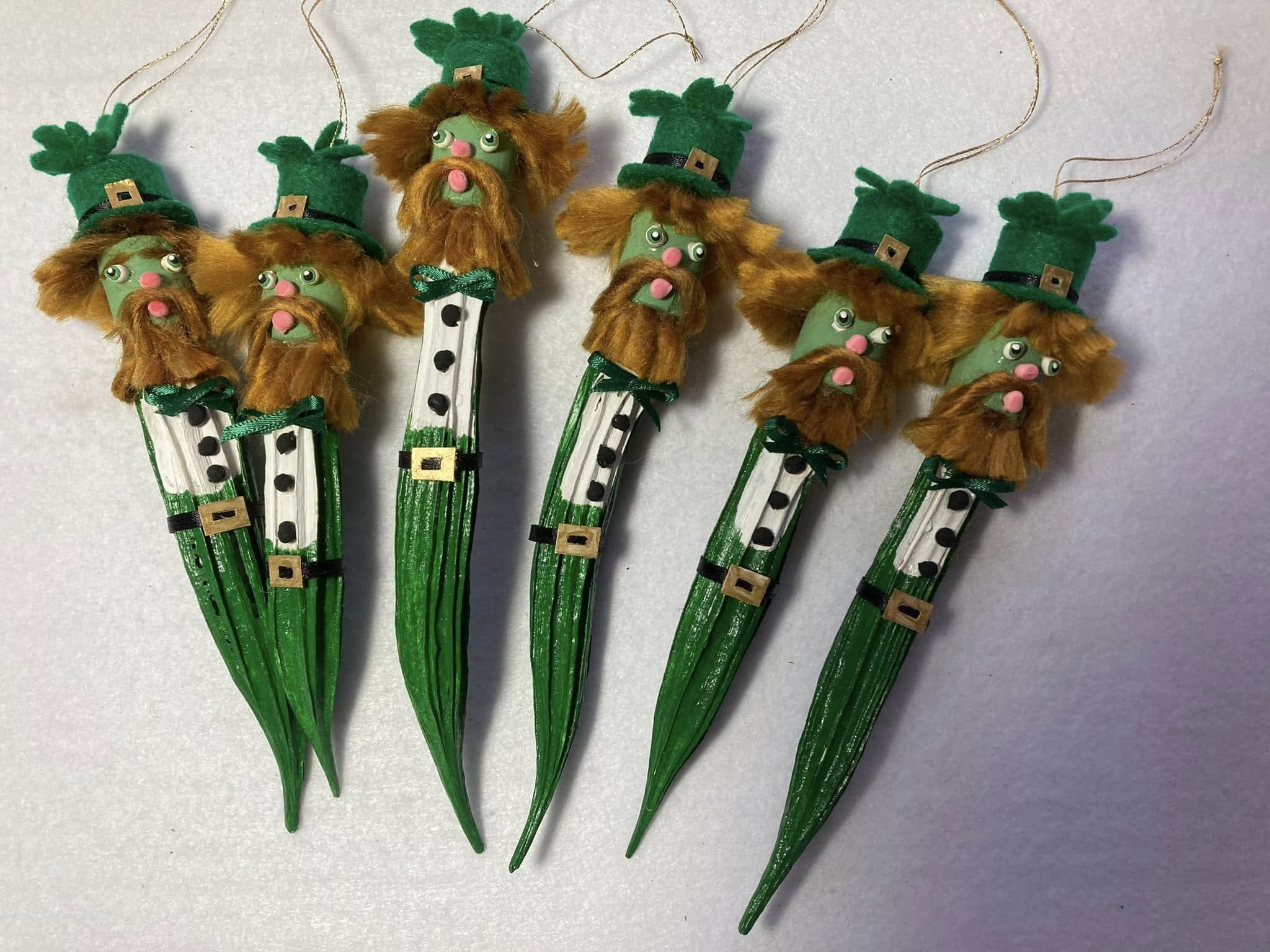 Lucky Okra Leprechauns