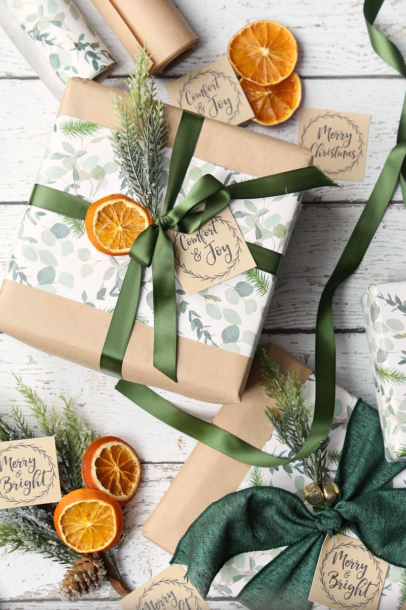Natural Gift Wrapping with Dried Oranges