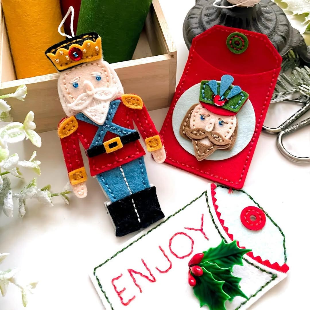 Nutcracker Felt Ornament