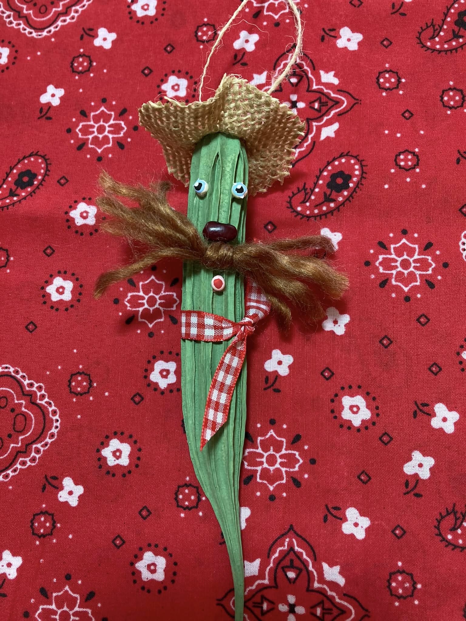 Okra Cowboy Ornament