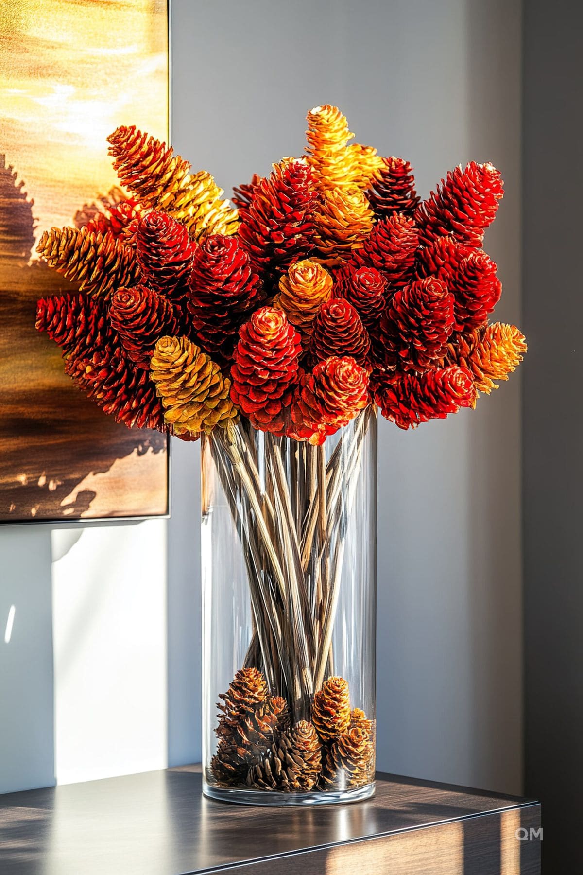 Painted Pinecone Bouquet