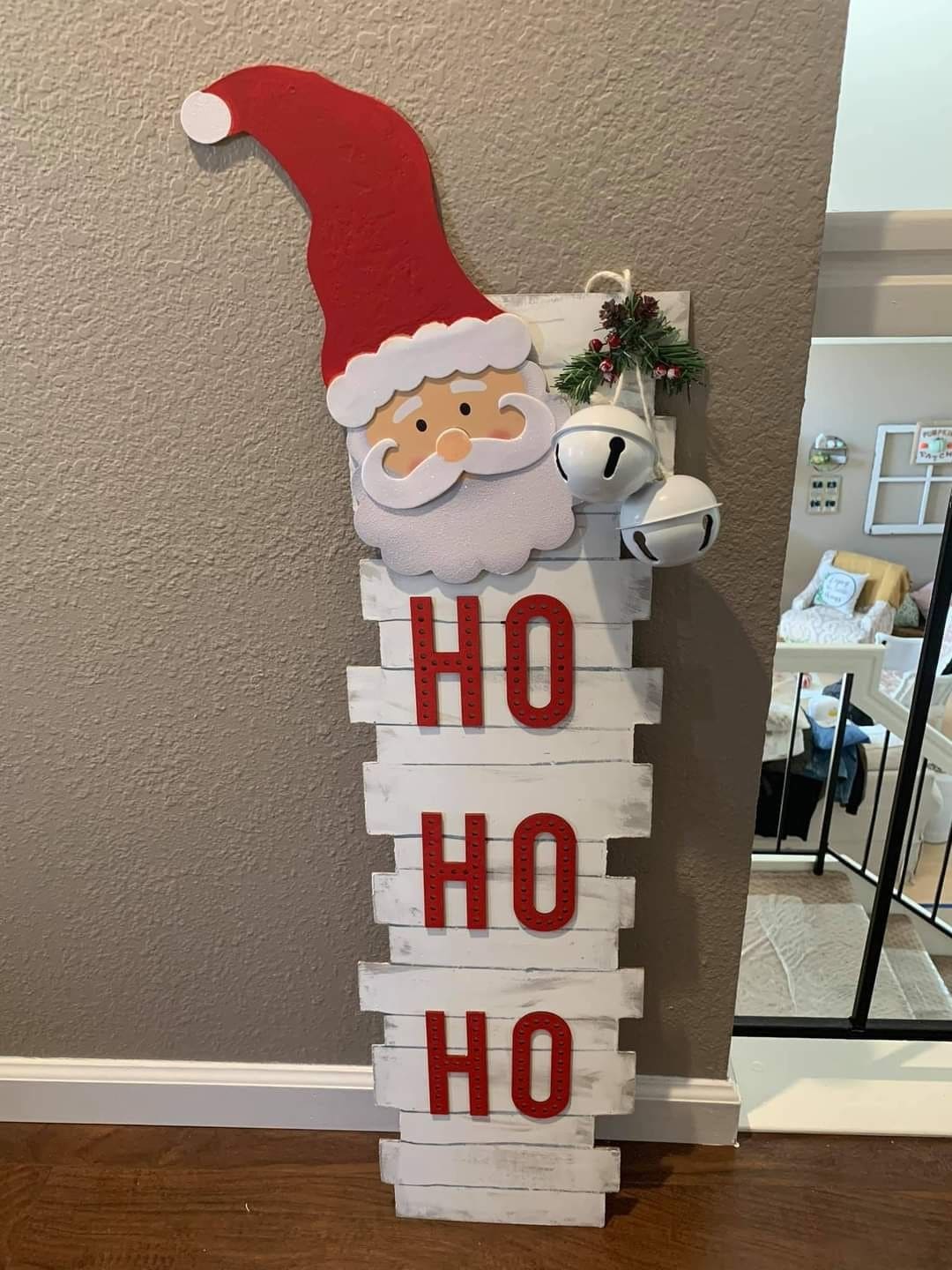 Pallet Santa Ho Ho Ho Sign