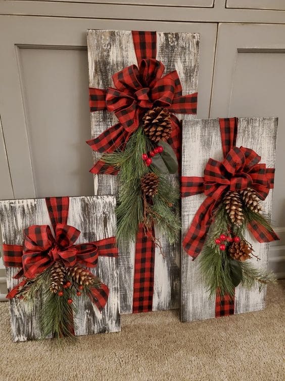 Pallet Wood Gift Box Decor