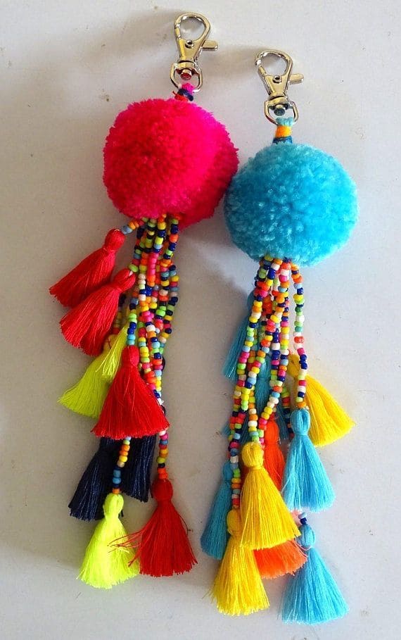 Pom-Pom & Tassel Keychains