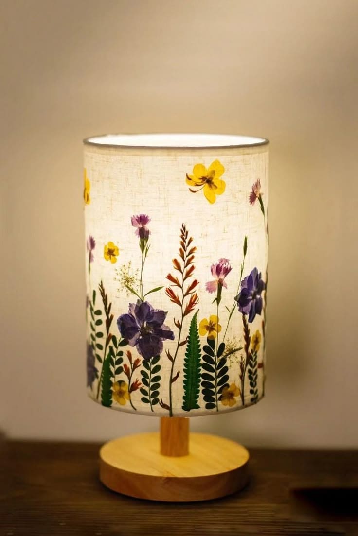 Pressed Flower Lampshade