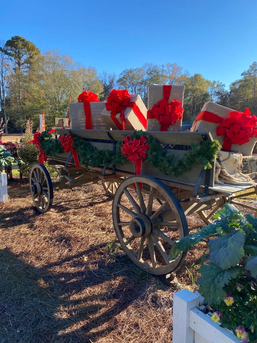 Rustic Christmas Gift Wagon