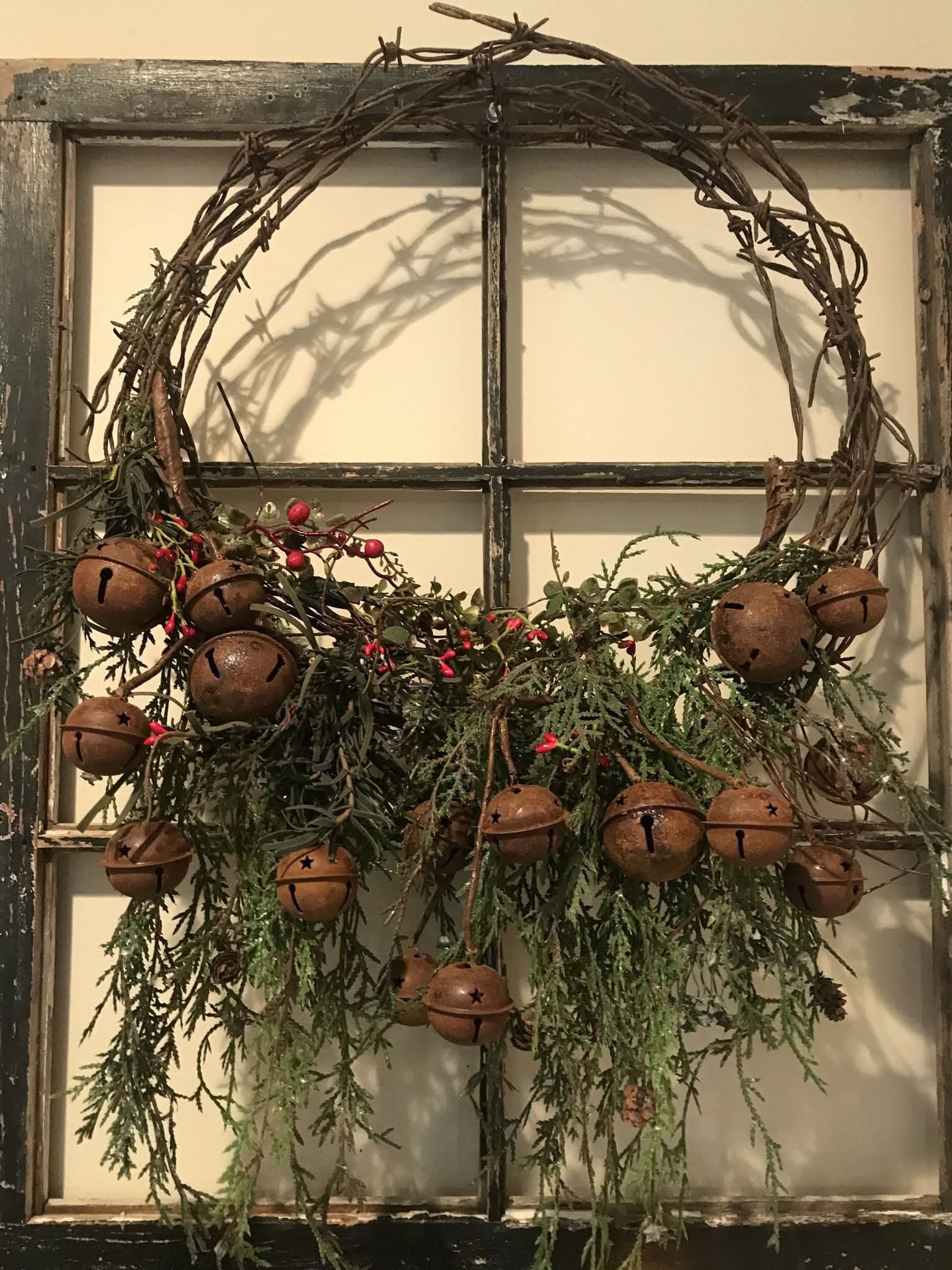 Rustic Jingle Bell Hoop
