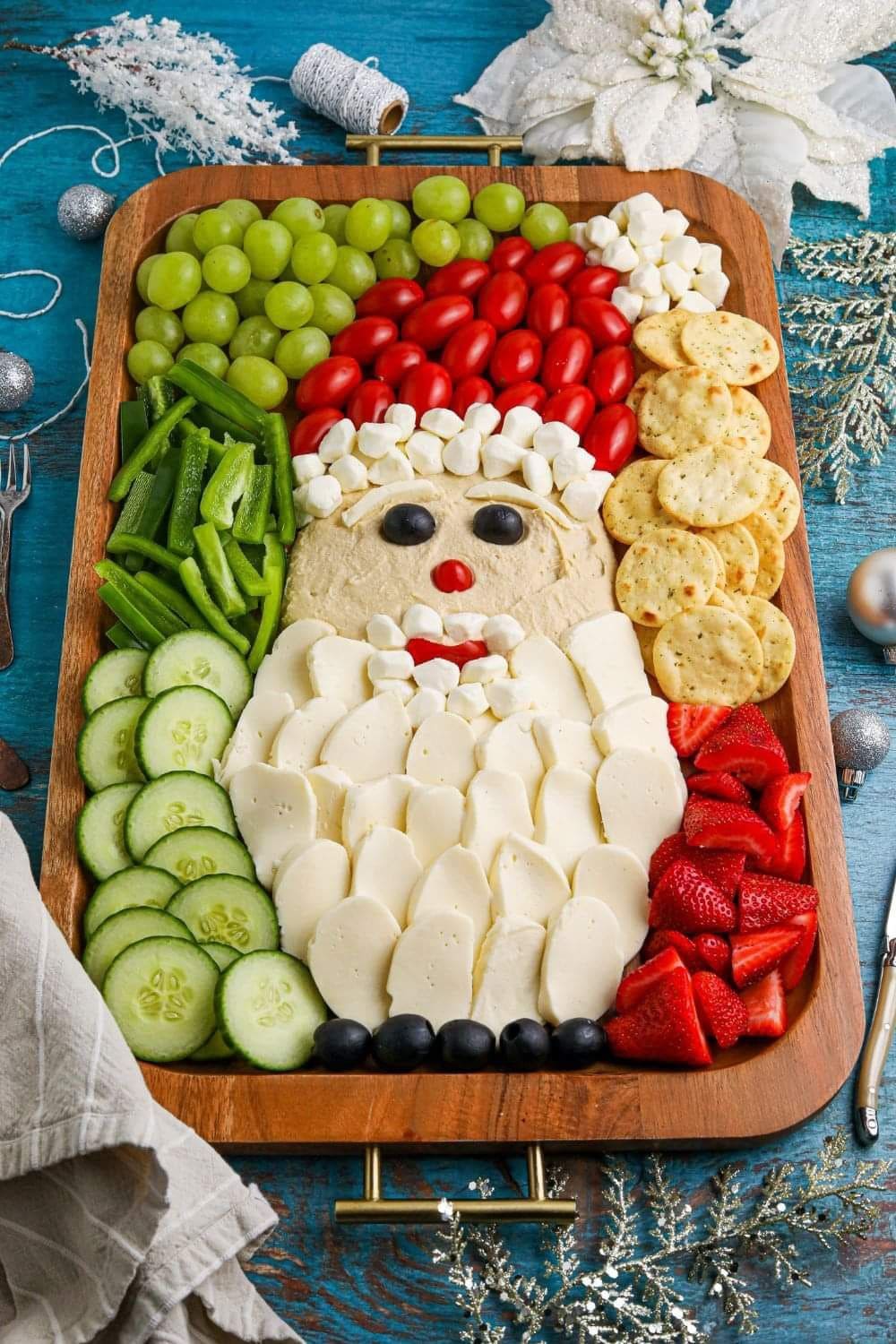 Santa-Inspired Charcuterie Board