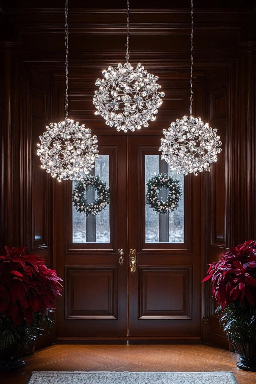 Sparkling Crystal Globe Chandeliers