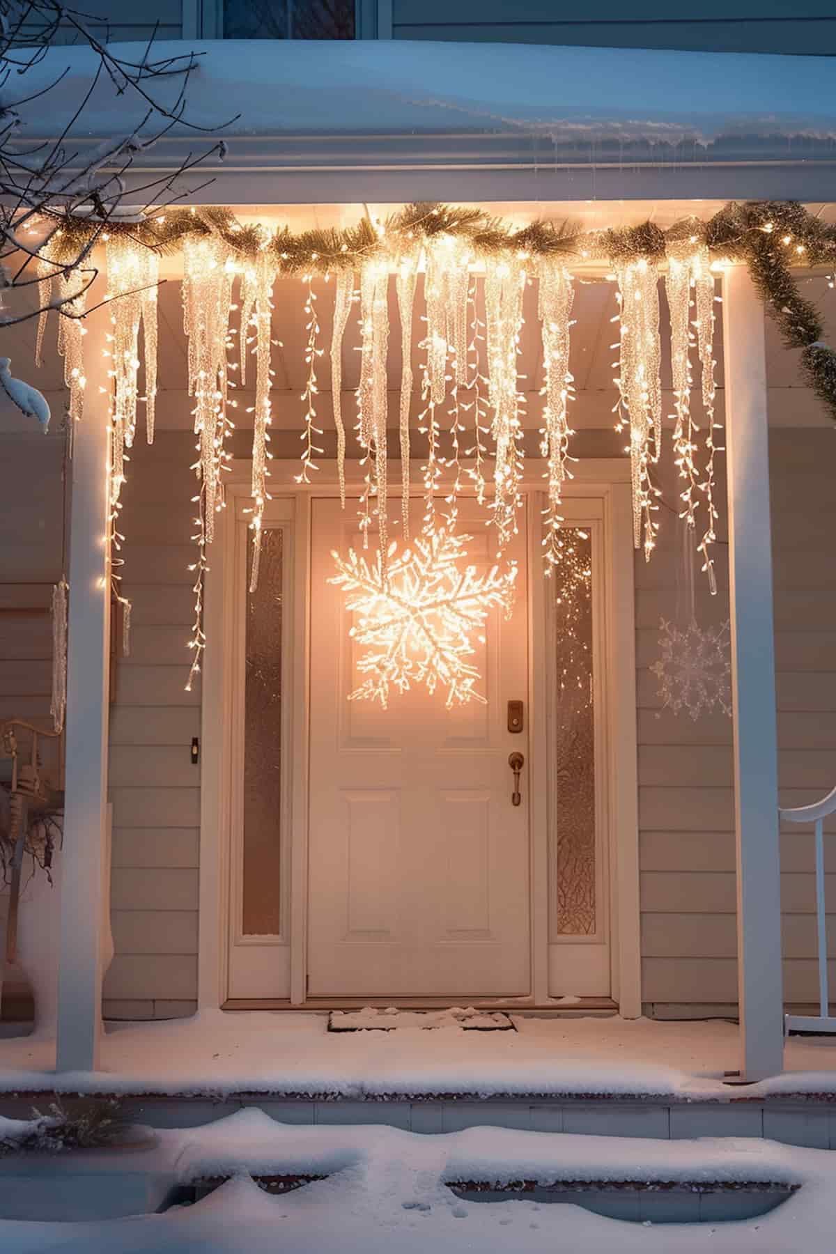 Sparkling Icicle Entryway Glow