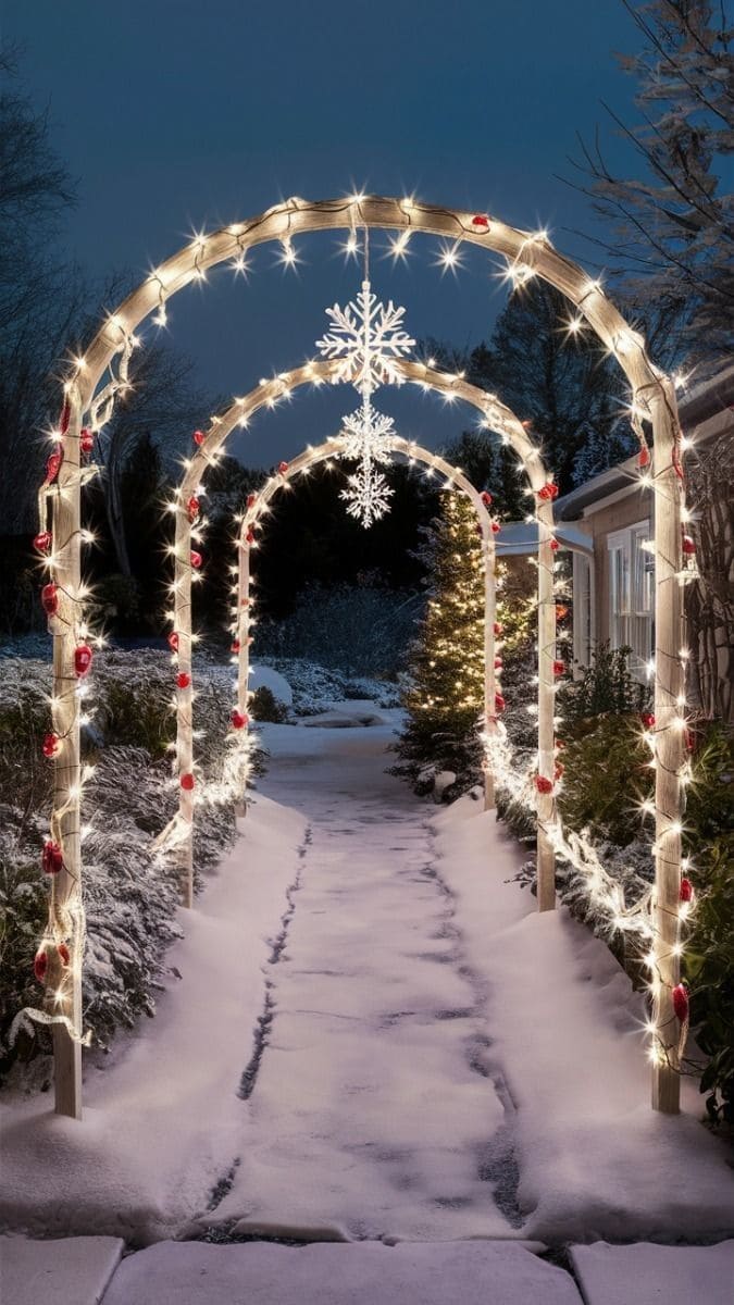 Sparkling Snowflake Entry Arches