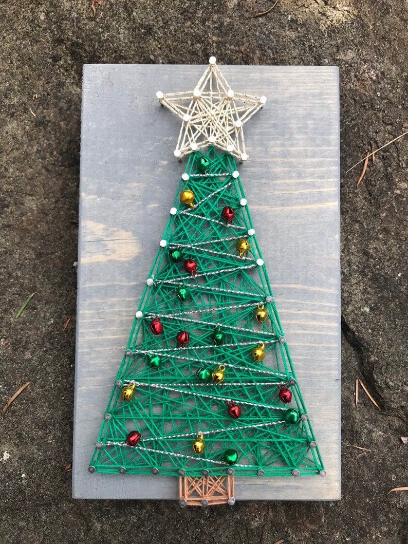String Art Christmas Tree