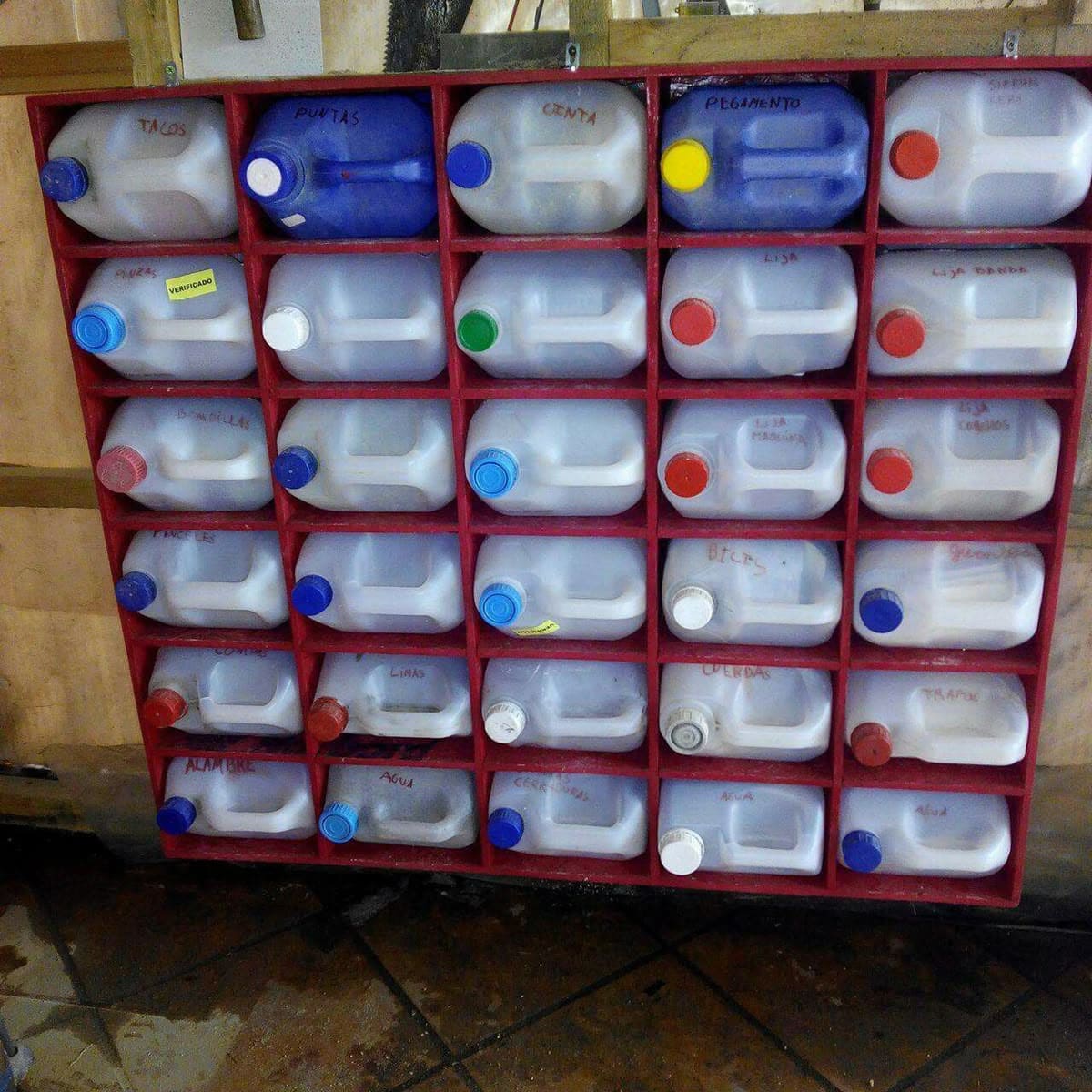 Upcycled Jug Dresser Drawers