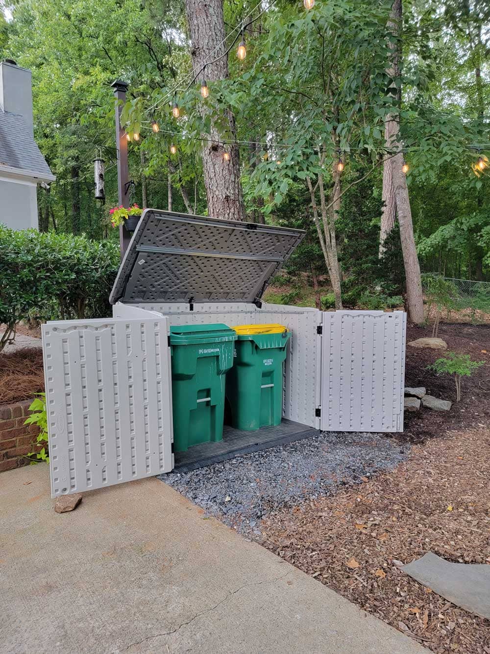 Weather-Resistant Resin Bin Storage