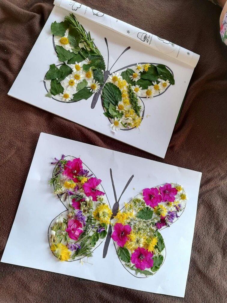 Blossom Wings Butterfly Collage