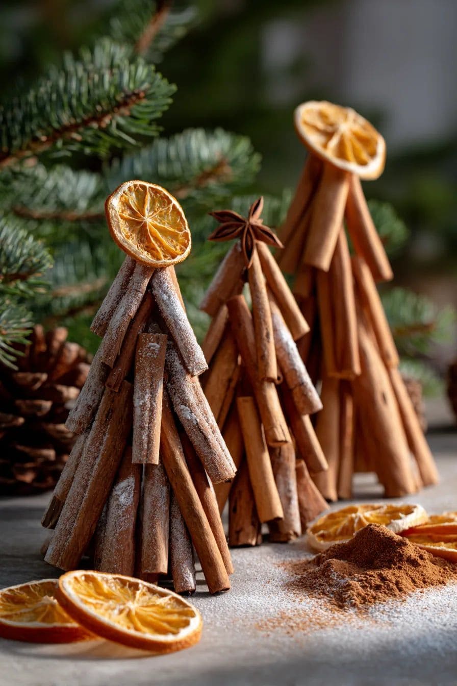 Cinnamon Stick Christmas Trees
