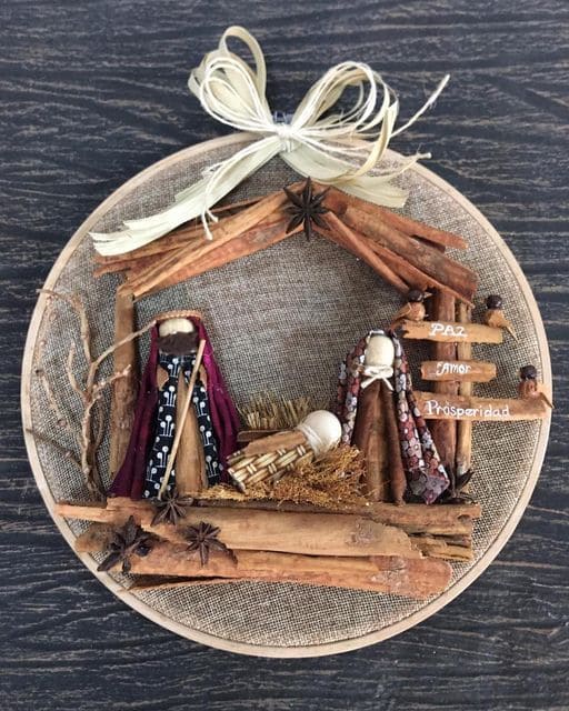 Cinnamon Stick Nativity Scene