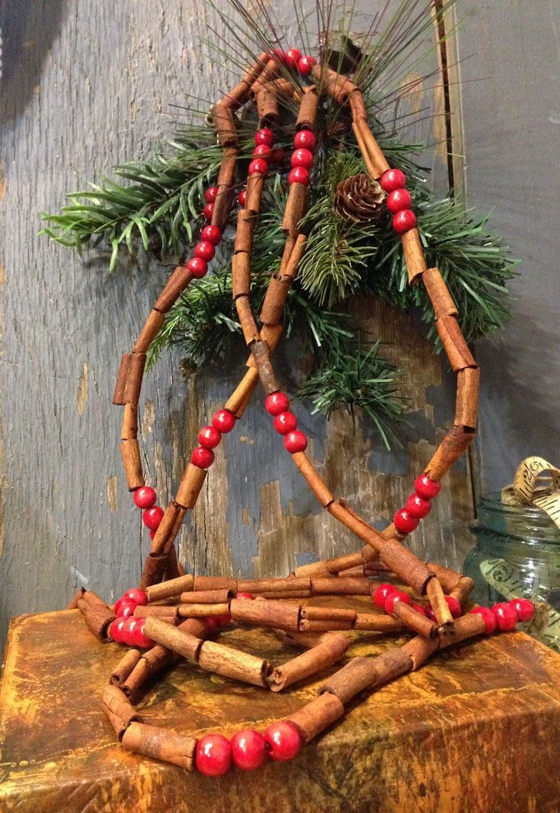 Cinnamon Stick and Bead Garland