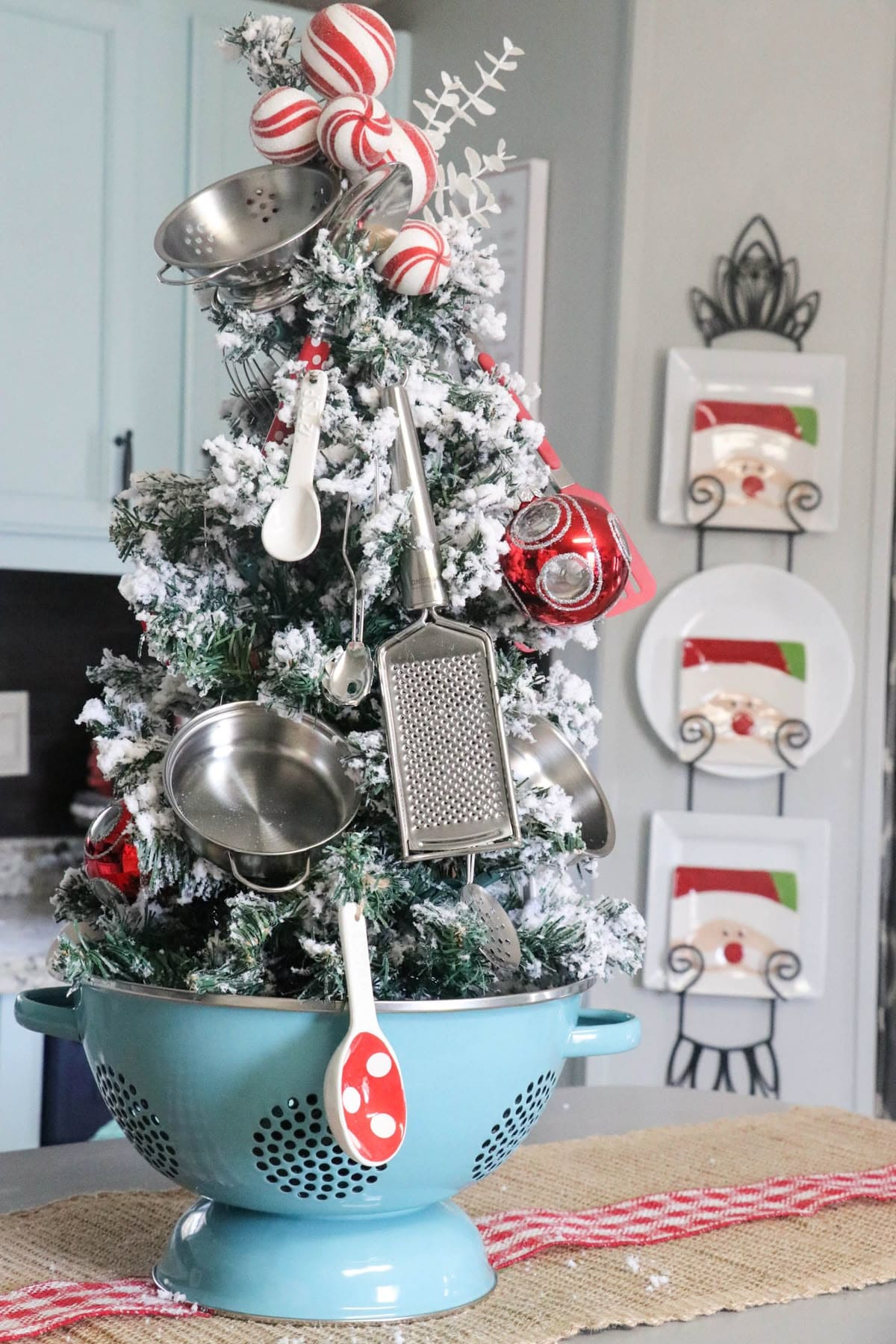 Colander Kitchen Christmas Tree