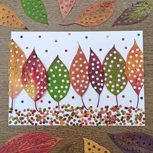 Confetti Leaf Art