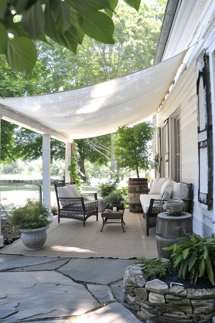 Cozy Farmhouse Shade Retreat