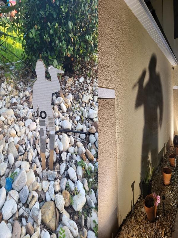 Creepy Cardboard Shadow Silhouette