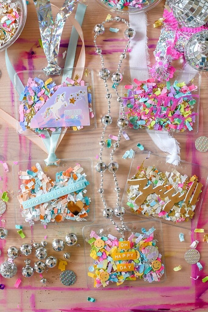 DIY Confetti Celebration Badges