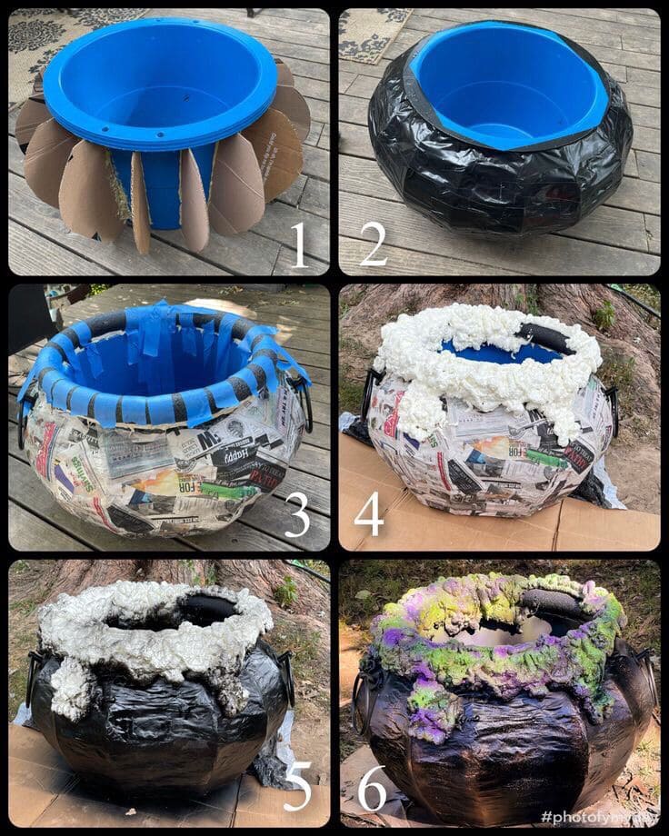 DIY Giant Witch Cauldron Prop
