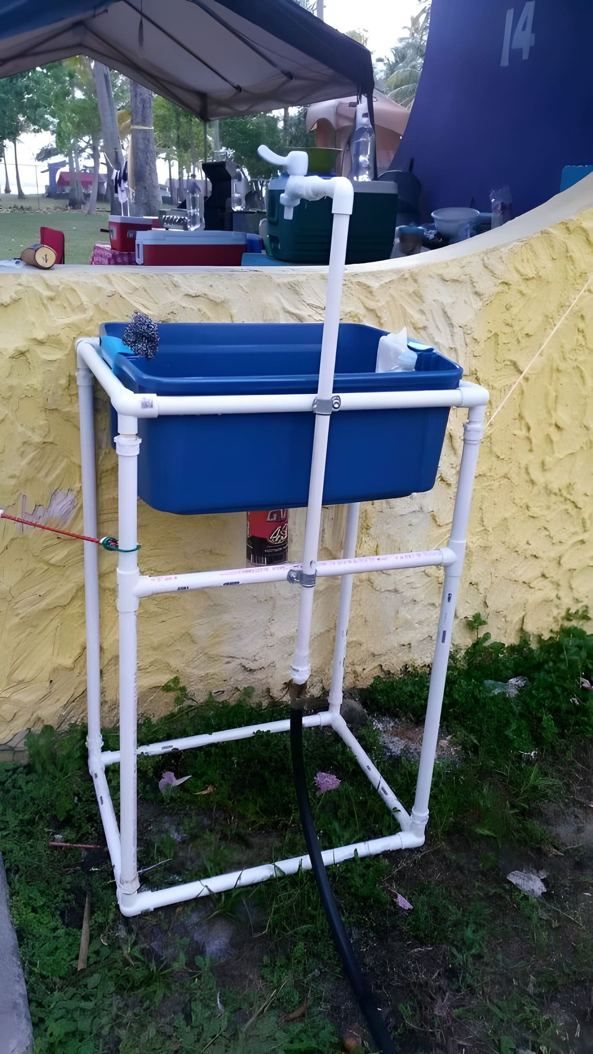 DIY PVC Outdoor Wash Sink