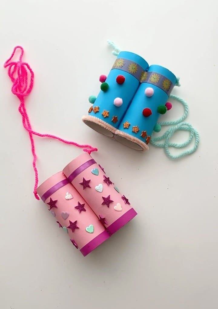 DIY Toilet Paper Roll Binoculars
